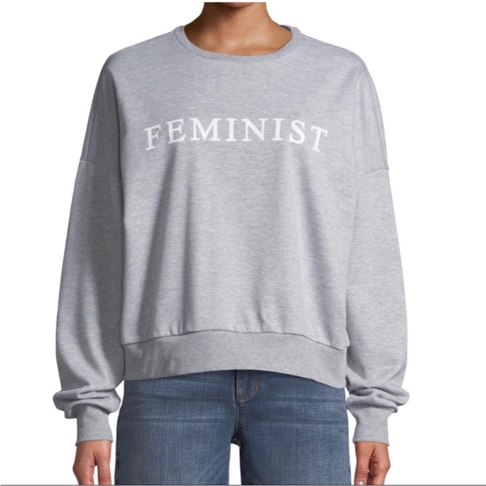 Free Generation Gray FEMINIST Jumper Grey Feminist Sweatshirt